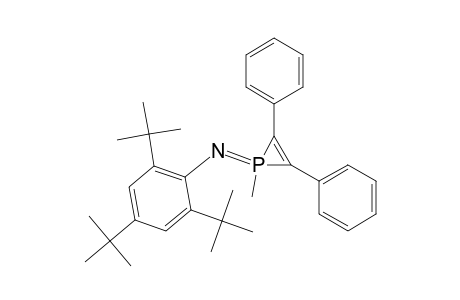 1-Methyl-2,3-diphenyl-1-(2',4',6'-tri-t-butylphenylimino)-.lambda(5).-phosphirene