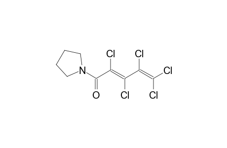 1-[(2E)-2,3,4,5,5-pentachloro-2,4-pentadienoyl]pyrrolidine