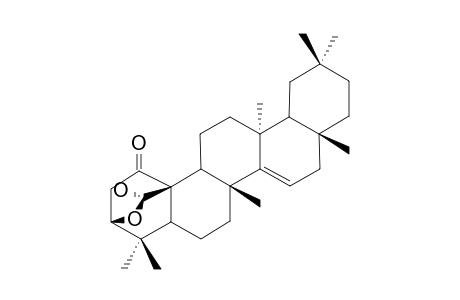 HERRANONE;3-BETA,25-EPOXY-25-HYDROXY-14-TARAXERENE-1-ONE