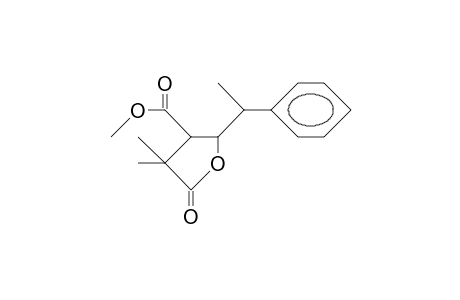 Methyl-2-(1-phenylethyl)-4,4-dimethyl-5-oxotetrahydrofuran-3-carboxylate