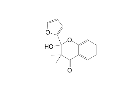 2-(Furan-2-yl)-2-hydroxy-3,3-dimethylchroman-4-one