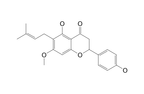 5,4'-DIHYDROXY-6-(3,3-DIMETHYLALLYL)-7-METHOXY-FLAVANONE