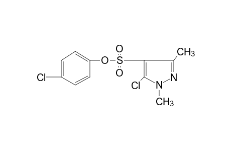 5-chloro-1,3-dimethylpyrazole-4-sulfonic acid, p-chlorophenyl ester