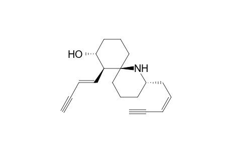 1-Azaspiro(5.5)undecan-8-ol, 7-(1-buten-3-ynyl)-2-(2-penten-4-ynyl)-, (6R-(6alpha(2S*(Z)),7beta(Z),8alpha))-