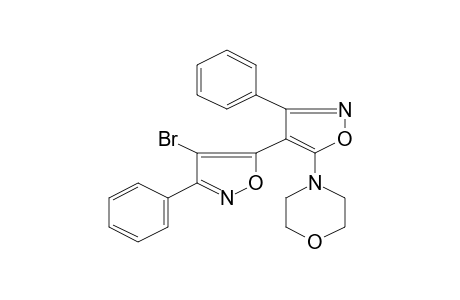 Isoxazol, 4-bromo-3-phenyl-5-[(5'-morpholino-3'-phenyl)isoxazol-4'-yl]-