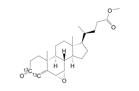 [3,4-(13)C(2)]-(6-ALPHA,7-ALPHA)-6,7-EPOXY-3-OXO-CHOL-4-EN-24-OIC-ACID-METHYLESTER