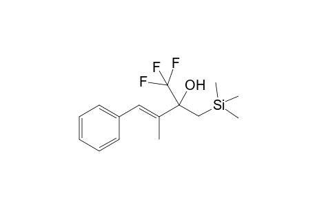 (E)-1,1,1-Trifluoro-3-methyl-4-phenyl-2-((trimethylsilyl)methyl)-but-3-en-2-ol