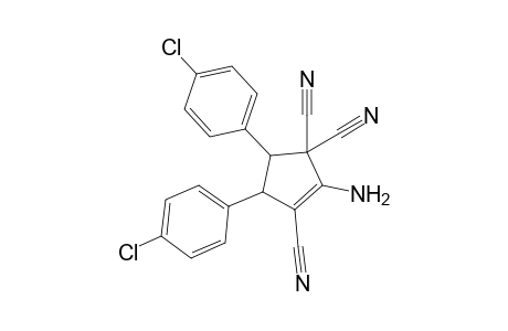 1-Amino-2,5,5-tricyano-3,4-bis(p-chlorophenyl)cyclopent-1-ene