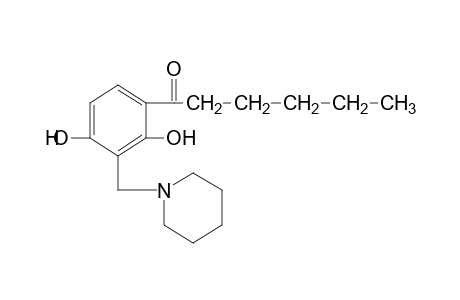 2',4'-dihydroxy-3'-(piperidinomethyl)hexanophenone