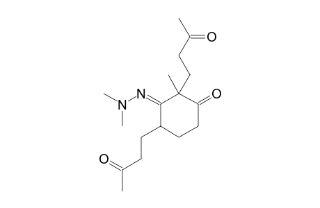 2,4-BIS-(2-OXOBUT-4-YL)-2-METHYL-3-N,N-DIMETHYLHYDRAZONO-CYCLOHEXANEDIONE-1,3