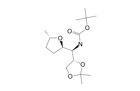 (2R,5S,1'S,2'S)-2-(1'-TERT.-BUTOXYCARBONYLAMINO-2',3'-O-ISOPROPYLIDENEDIOXYPROPYL)-5-METHYLTETRAHYDROFURAN