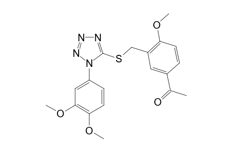 3'-{{[1-(3,4-dimethoxyphenyl)-1H-tetrazol-5-yl]thio}methyl}-4'-methoxyacetophenone