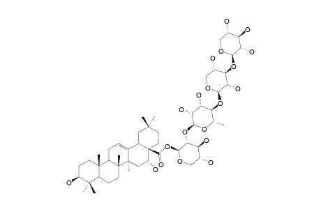 28-O-[XYLOPYRANOSYL-(1->3)-XYLOPYRANOSYL-(1->4)-RHAMNOPYRANOSYL-(1->2)-XYLOPYRANOSYL]-ECHINOCYSTIC-ACID-ESTER