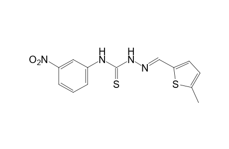 5-methyl-2-thiophenecarboxaldehyde, 4-(m-nitrophenyl)-3-thiosemicarbazone