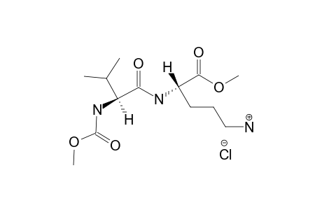 METHYL-N-(METHOXYCARBONYL)-VALYL-EPSILON-N-(HYDROCHLORIDE)-ORNITHINE