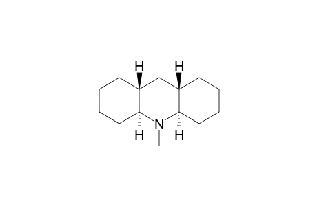 (4A-ALPHA,8A-BETA,9A-BETA,10A-ALPHA)-TETRADECAHYDRO-10-METHYLACRIDINE