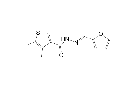 N'-[(E)-2-furylmethylidene]-4,5-dimethyl-3-thiophenecarbohydrazide