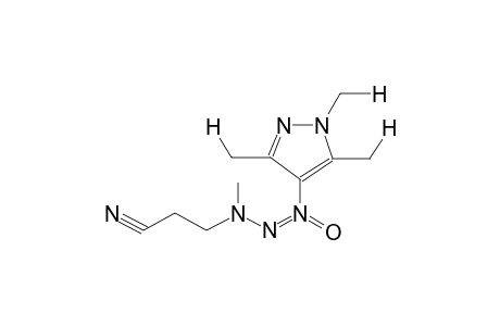 1-(1,3,5-TRIMETHYLPYRAZOL-4-YL)-3-METHYL-3-(2-CYANOETHYL)TRIAZEN-1-OXIDE