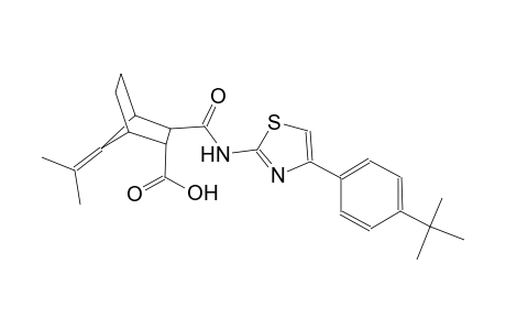 bicyclo[2.2.1]heptane-2-carboxylic acid, 3-[[[4-[4-(1,1-dimethylethyl)phenyl]-2-thiazolyl]amino]carbonyl]-7-(1-methylethylidene)-