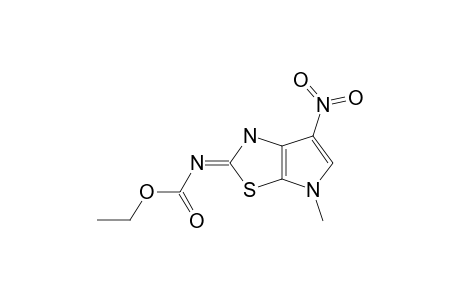 2-ETHOXYCARBONYLAMINO-4-METHYL-6-NITROPYRROLO-[3,2-D]-THIAZOL