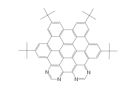 TETRA-PERI-(TERT.-BUTYL-BENZO)-DI-PERI-(PYRIMIDINO)-CORONENE;HETEROSUPERBENZENE