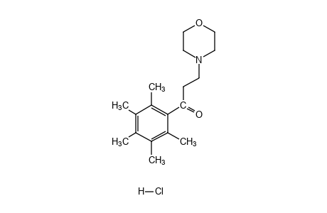 3-morpholino-2',3',4',5',6',-pentamethylpropiophenone, hydrochloride