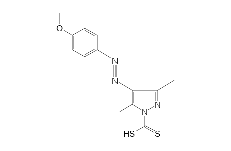 3,5-dimethyl-4-[(p-methoxyphenyl)azo]pyrazole-1-carbodithioic acid