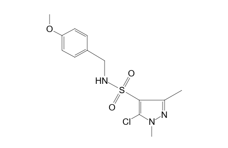 5-chloro-1,3-dimethyl-N-(p-methoxybenzyl)pyrazole-4-sulfonamide