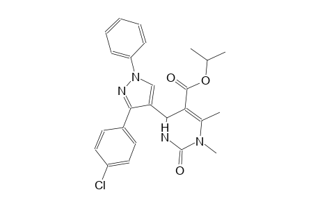 5-pyrimidinecarboxylic acid, 4-[3-(4-chlorophenyl)-1-phenyl-1H-pyrazol-4-yl]-1,2,3,4-tetrahydro-1,6-dimethyl-2-oxo-, 1-methylethyl ester