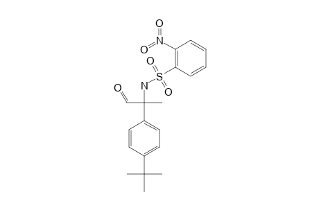 (+)-2-(4'-TERT.-BUTYLPHENYL)-2-(2''-NITROBENZENE)-SULFONYLAMINOPROPIONALDEHYDE