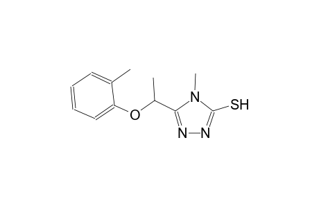 4-methyl-5-[1-(2-methylphenoxy)ethyl]-4H-1,2,4-triazole-3-thiol