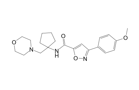 3-(4-Methoxyphenyl)-N-[1-(morpholin-4-ylmethyl)cyclopentyl]-1,2-oxazole-5-carboxamide