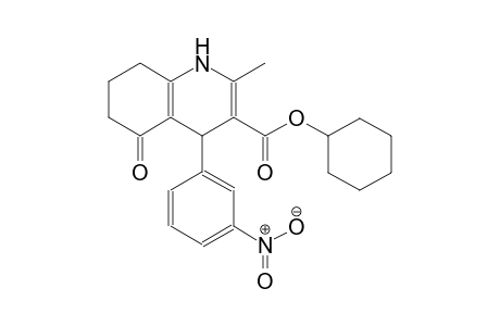 cyclohexyl 2-methyl-4-(3-nitrophenyl)-5-oxo-1,4,5,6,7,8-hexahydro-3-quinolinecarboxylate