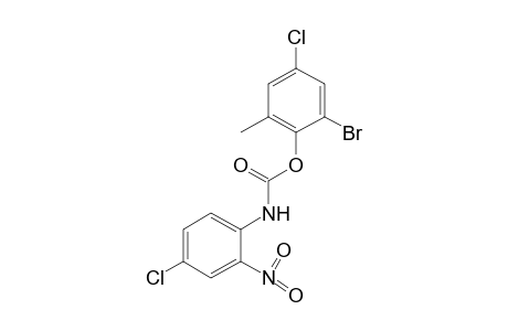 4-chloro-2-nitrocarbanilic acid, 6-bromo-4-chloro-o-tolyl ester