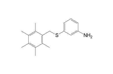 m-[(2,3,4,5,6-pentamethylbenzyl)thio]aniline