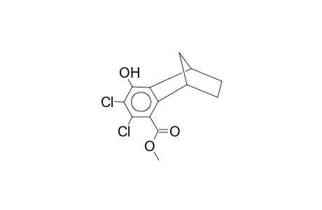 2,3-Dichloro-4-hydroxy-5,8-methano-5,6,7,8-tetrahydronaphthalene, 1-methoxycarbonyl-