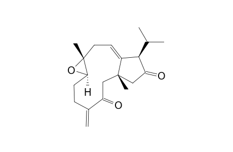 (1R*,7R*,8S*,12R*)-DOLABELLA-4(16),10-DIENE-7,8-EPOXY-3,13-DIONE