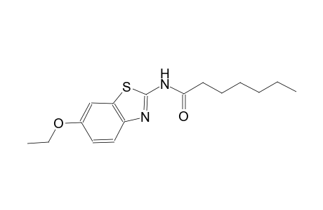 N-(6-ethoxy-1,3-benzothiazol-2-yl)heptanamide