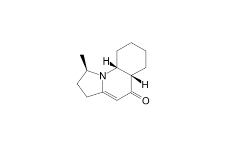 CIS-1-METHYL-2,3,5A,6,7,8,9,9A-OCTAHYDRO-5(1H)-PYRROLO-[1,2-A]-QUOINOLINONE