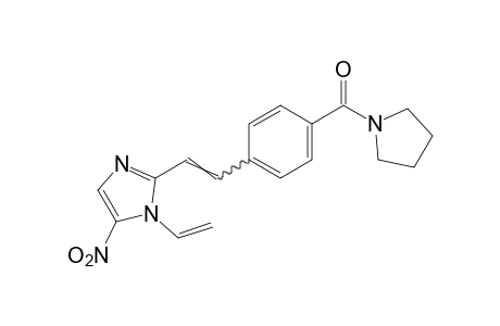 p-[2-(5-nitro-1-vinylimidazol-2-yl)vinyl]phenyl 1-pyrrolidinyl