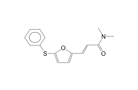 (E)-N,N-DIMETHYL-3-(5-PHENYLTHIO-2-FURYL)ACRYLAMIDE