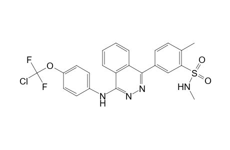 benzenesulfonamide, 5-[4-[[4-(chlorodifluoromethoxy)phenyl]amino]-1-phthalazinyl]-N,2-dimethyl-