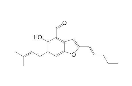 2-(2',3-EPOXY-1',3'-HEPTADIENYL)-6-HYDROXY-5-(3-METHYL-2-BUTENYL)-BENZALDEHYDE