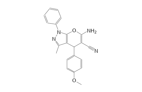 6-amino-4-(4-methoxyphenyl)-3-methyl-1-phenyl-1,4-dihydropyrano[2,3-c]pyrazole-5-carbonitrile