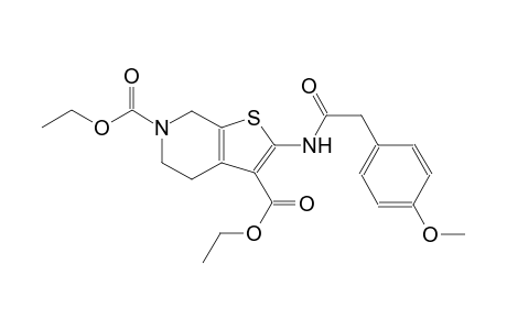 diethyl 2-{[(4-methoxyphenyl)acetyl]amino}-4,7-dihydrothieno[2,3-c]pyridine-3,6(5H)-dicarboxylate