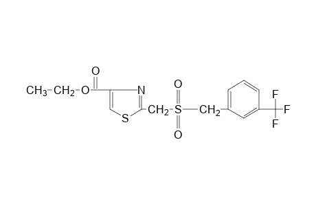 2-{{[m-(trifluoromethyl)benzyl]sulfonyl}methyl}-4-thiazolecarboxylic acid, ethyl ester