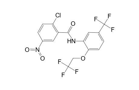 2-Chloro-5-nitro-N-[2-(2,2,2-trifluoro-ethoxy)-5-trifluoromethyl-phenyl]-benzamide