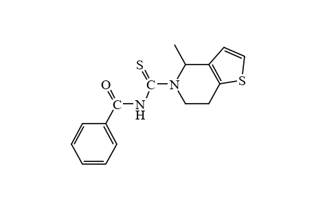 N-benzoyl-4-methyl-4,5,6,7-tetrahydrothiothieno[3,2-c]pyridine-5-carboxamide