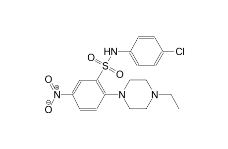 N-(4-chlorophenyl)-2-(4-ethyl-1-piperazinyl)-5-nitrobenzenesulfonamide