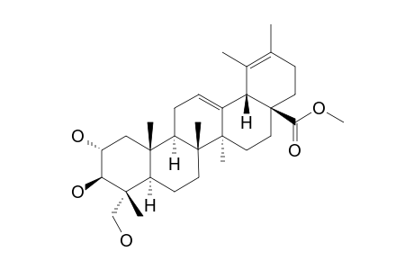 2-ALPHA,3-BETA,23-TRIHYDROXY-URS-12,19-DIEN-28-OIC-ACID-METHYLESTER